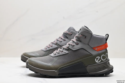 Ecco Men's Athletic Shoes, Outdoor Durable Comfortable Lace-up High-Top Outdoor Casual Shoes