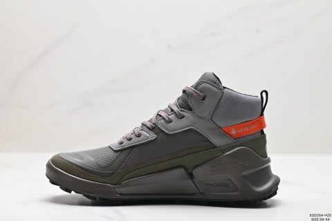 Ecco Men's Athletic Shoes, Outdoor Durable Comfortable Lace-up High-Top Outdoor Casual Shoes
