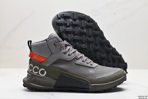 Ecco Men's Athletic Shoes, Outdoor Durable Comfortable Lace-up High-Top Outdoor Casual Shoes