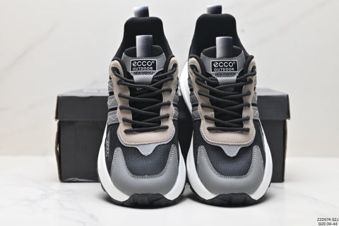 Ecco Men's Sports Shoes, New Summer Breathable Versatile Mesh Height-Increasing Casual Shoes