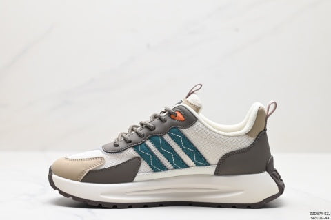 Ecco Men's Running Shoes, Mesh Upper, Heel Lift, Thick Sole, Lightweight Casual Shoes for Summer