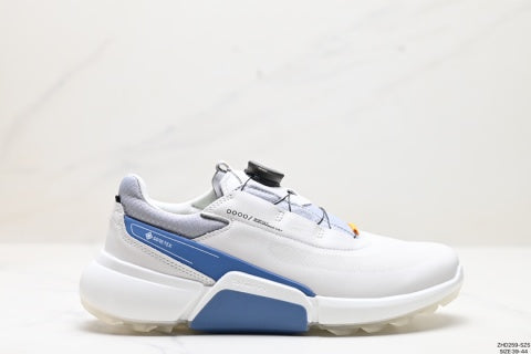 ECCO Men's Athletic Shoes, Outdoor Casual Shoes, BOA Locking, Leather Golf Shoes
