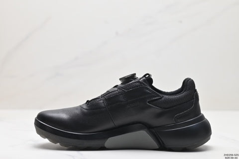 ECCO casual shoes, outdoor BOA buckle leather golf shoes