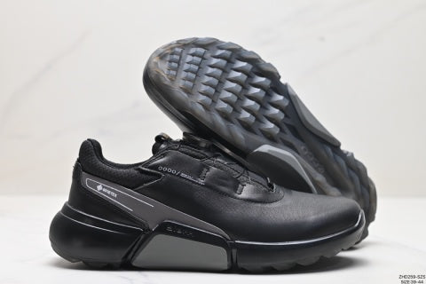 ECCO casual shoes, outdoor BOA buckle leather golf shoes