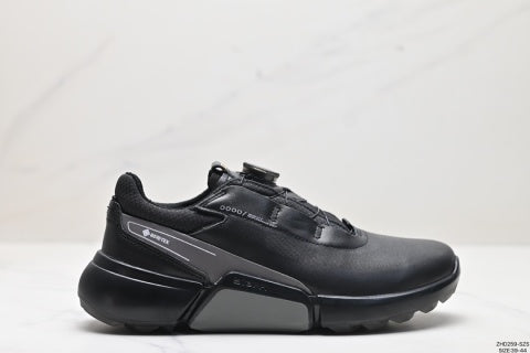 ECCO casual shoes, outdoor BOA buckle leather golf shoes