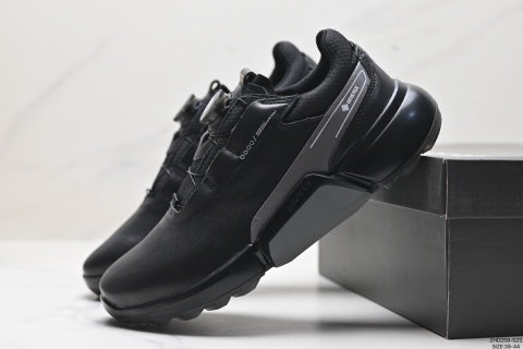 ECCO casual shoes, outdoor BOA buckle leather golf shoes