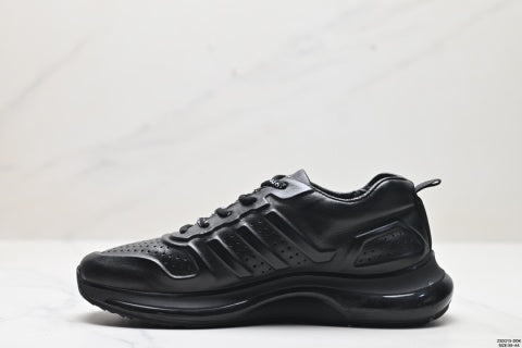Ecco Men's Leather Shoes, Top Grain Cowhide, Perforated Design, Thick-Soled Lightweight Casual Shoes for Summer