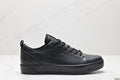 Ecco sneakers, leather round toe flat men's low-top casual shoes