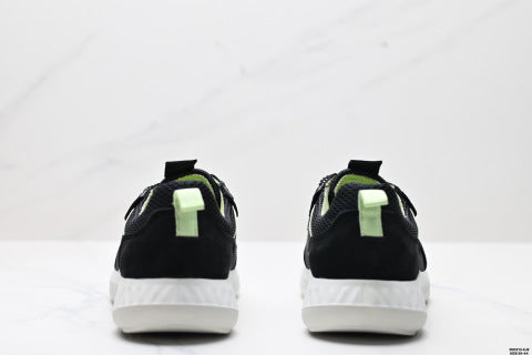 Ecco sneakers, lace-up, comfortable, breathable, mesh low-top casual shoes.