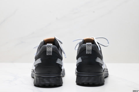 ECCO Golfs-Three athletic shoes with a patchwork upper, breathable mesh, lightweight, casual walking shoes.