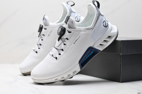 ECCO GOLF BLOM C4 walking shoes, featuring a patchwork upper, breathable mesh, and lightweight casual athletic design.
