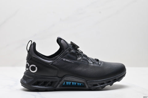 ECCO GOLF BLOM C4 athletic shoes, featuring a patchwork upper, breathable mesh, and lightweight casual walking shoes.