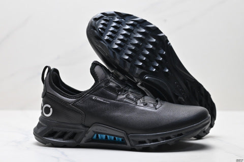 ECCO GOLF BLOM C4 athletic shoes, featuring a patchwork upper, breathable mesh, and lightweight casual walking shoes.