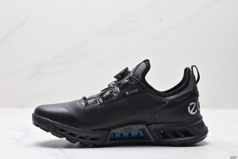 ECCO GOLF BLOM C4 athletic shoes, featuring a patchwork upper, breathable mesh, and lightweight casual walking shoes.