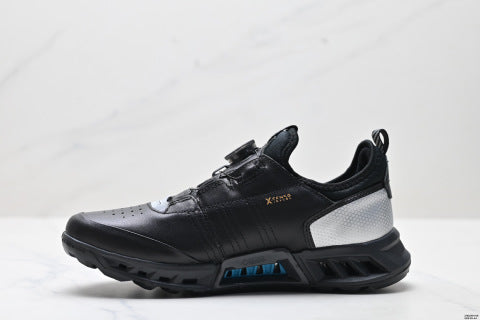 ECCO GOLF BLOM C4 walking shoes, featuring a patchwork upper, breathable mesh, and lightweight casual athletic design.