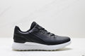 ECCO GOLF S-Three walking shoes, featuring a patchwork upper, breathable mesh, lightweight, and casual athletic design.