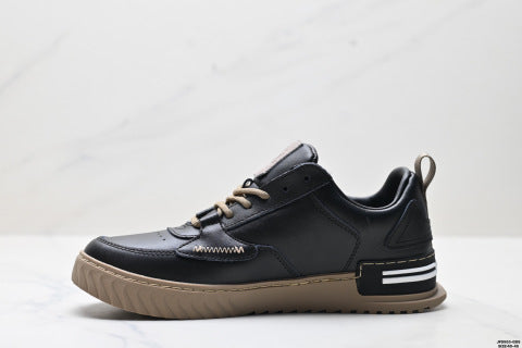 Ecco Lisbon sneakers, streetwear and outdoor classic leather patchwork casual shoes.