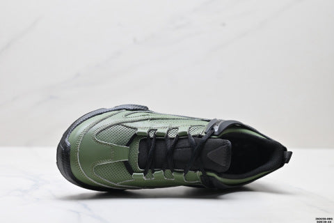 Ecco BIOM C-TRAIL series leather, round toe, thick sole, lace-up, low-top hiking shoes