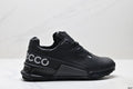 Ecco BIOM C-TRAIL series cowhide leather round toe thick sole lace-up low hiking shoes