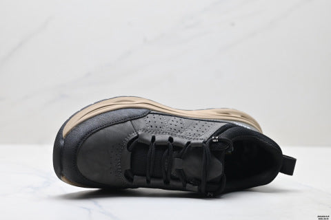 Ecco Sko series men's leather round toe platform lace-up hiking shoes