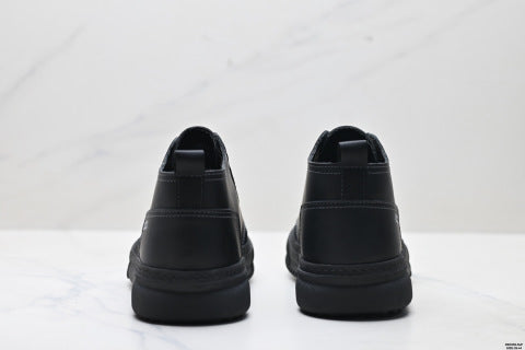 Ecco SOFT 5 LACE-UP Series Men's Leather Round Toe Platform Casual Shoes