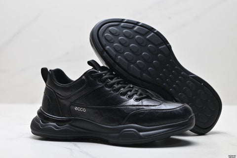 Ecco Men's New Running and Casual Shoes, Genuine Leather Travel Soft-Soled Sports Shoes