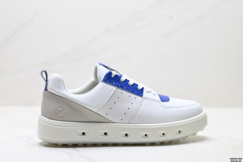 Ecco Street 720 Series Leather Sneakers, Shock-Absorbing and Durable Golf Shoes