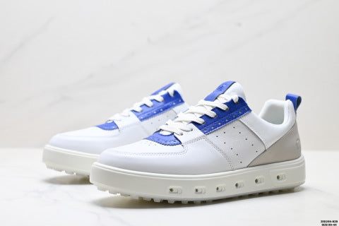 Ecco Street 720 Series Leather Sneakers, Shock-Absorbing and Durable Golf Shoes