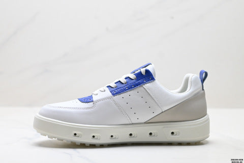 Ecco Street 720 Series Leather Sneakers, Shock-Absorbing and Durable Golf Shoes