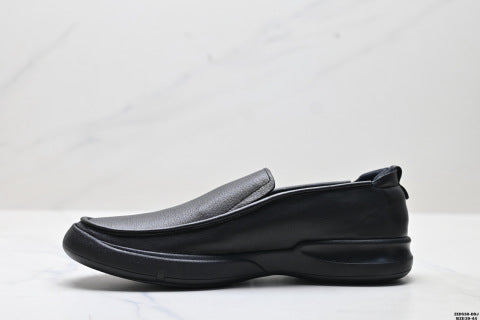 Ecco Soft 5 Lace Top Grain Leather Stylish and Simple Versatile Leather Shoes