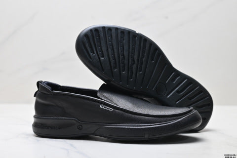 Ecco Soft 5 Lace Top Grain Leather Stylish and Simple Versatile Leather Shoes