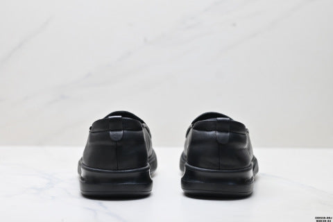 Ecco Soft 5 Lace Top Grain Leather Stylish and Simple Versatile Leather Shoes