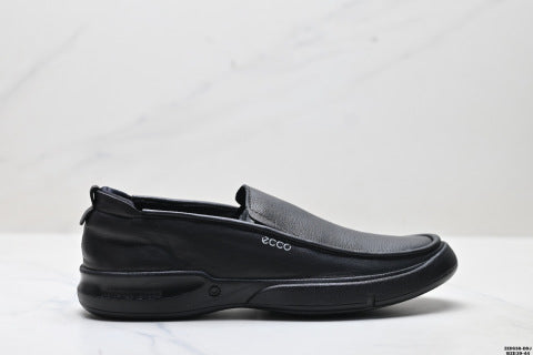 Ecco Soft 5 Lace Top Grain Leather Stylish and Simple Versatile Leather Shoes