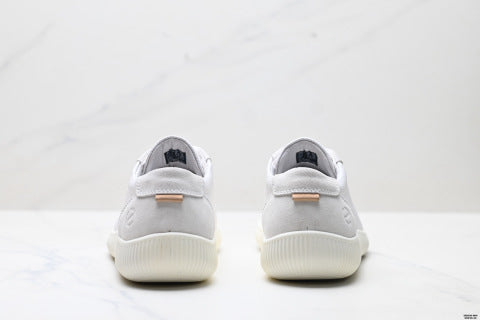 Ecco Men's Shoes Summer New Genuine Leather Breathable Versatile Thick-Soled Casual Shoes White Sneakers