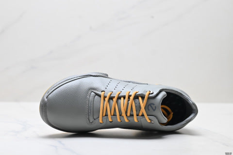 ECCO Men's New Outdoor Sports Shoes Hiking Shoes Cowhide Chunky Shoes