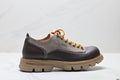 Ecco American Retro Work Shoes, Genuine Leather Low-Top Martin Shoes, Plus Size Casual Leather Shoes with Thick Sole