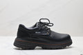 Ecco Dynamic Men's Casual Leather Shoes, Genuine Leather Thick-Soled Work Shoes, Outdoor Martin Shoes