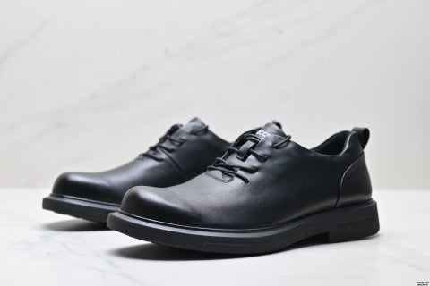 Ecco high-end men's leather shoes, new style, genuine leather casual shoes, versatile pure cowhide soft leather business shoes.