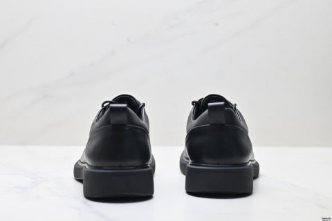 Ecco high-end men's leather shoes, new style, genuine leather casual shoes, versatile pure cowhide soft leather business shoes.