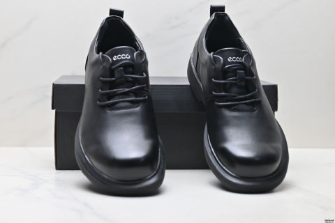 Ecco high-end men's leather shoes, new style, genuine leather casual shoes, versatile pure cowhide soft leather business shoes.