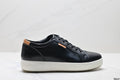 Ecco Soft 7 Lace Top Grain Cowhide Simple Business Genuine Leather Shoes