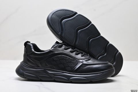 Ecco Soft 7 Lace Top Grain Leather, Simple Business Style, Genuine Suede, Versatile Leather Shoes