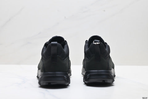 Ecco Sko series leather, round toe, platform, lace-up, low-top hiking shoes