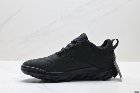 Ecco Sko series leather, round toe, platform, lace-up, low-top hiking shoes