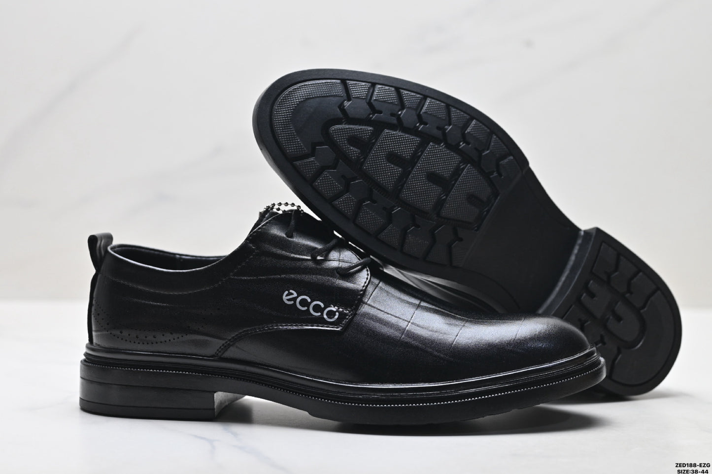 Ecco Lisbon Urban London Collection Leather Shoes, Made of Top-Grain Cowhide, Simple Business Style, Versatile Casual Shoes