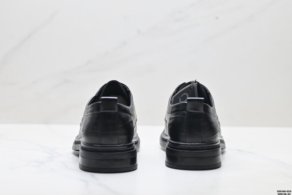 Ecco Lisbon Urban London Collection Leather Shoes, Made of Top-Grain Cowhide, Simple Business Style, Versatile Casual Shoes
