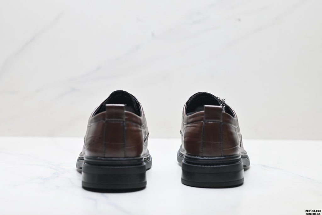 Ecco Lisbon Urban London Collection Leather Shoes, Made of Top-Grain Cowhide, Simple Business/Casual Shoes