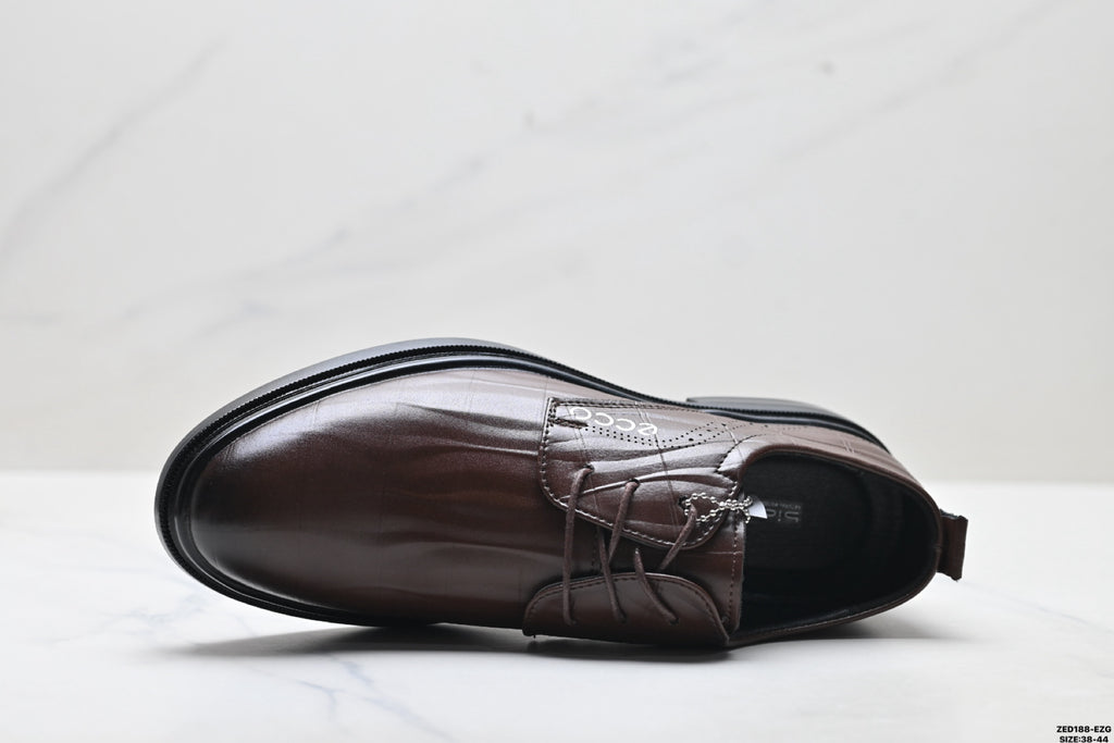 Ecco Lisbon Urban London Collection Leather Shoes, Made of Top-Grain Cowhide, Simple Business/Casual Shoes