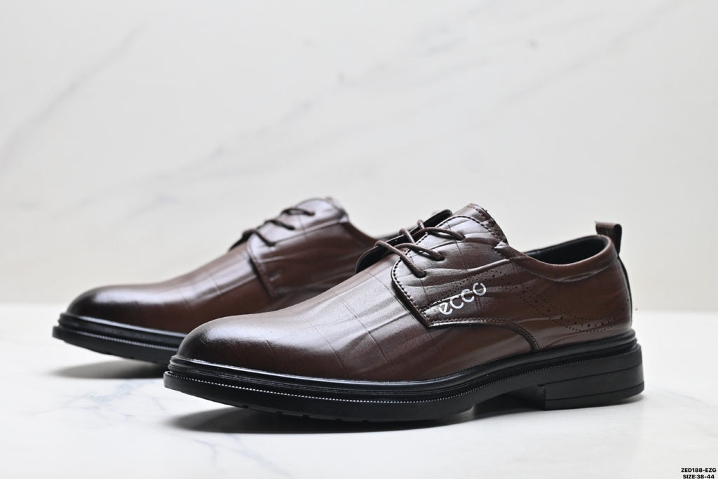 Ecco Lisbon Urban London Collection Leather Shoes, Made of Top-Grain Cowhide, Simple Business/Casual Shoes