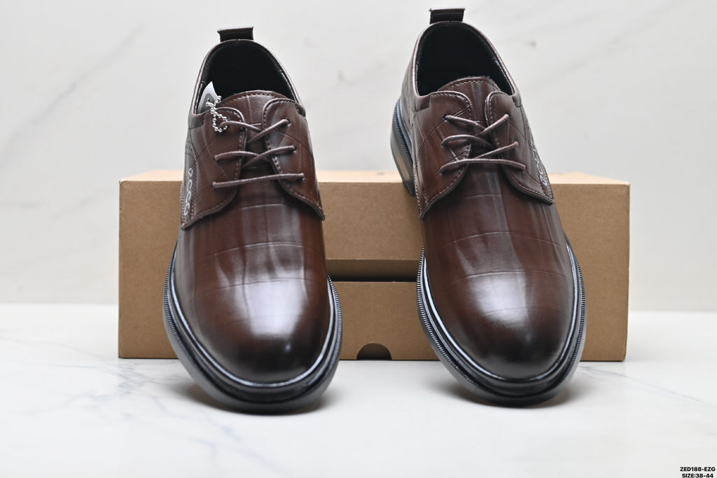 Ecco Lisbon Urban London Collection Leather Shoes, Made of Top-Grain Cowhide, Simple Business/Casual Shoes
